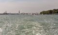 Venice cityscape view from lagoon, Italy. Royalty Free Stock Photo