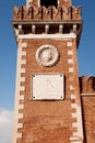 Venice, Clock tower of the Arsenal, sundial Royalty Free Stock Photo