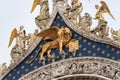 Winged lion - Basilica of San Marco - Venice Italy Royalty Free Stock Photo