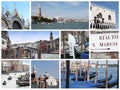 Venice collage Royalty Free Stock Photo