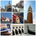 Venice collage - Italy Royalty Free Stock Photo