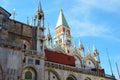 Venice: detail of Saint Mark church with bell tower Royalty Free Stock Photo