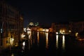 venice in the evening, the romantic city is enriched with lights that make another image, a walk is a must. Royalty Free Stock Photo