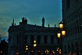 venice in the evening, the romantic city is enriched with lights that make another image, a walk is a must. Royalty Free Stock Photo