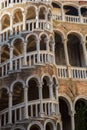 Venice famous architecture landmark Palazzo Contarini del Bovol Royalty Free Stock Photo