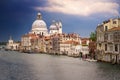 Venice in front of the storm above Canal Grande