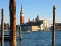 Venice Giudecca island with sea and church Royalty Free Stock Photo