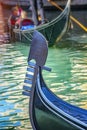 Venice gondola and reflection  in water Royalty Free Stock Photo