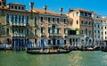 Venice gondola rides on Grand Canal Royalty Free Stock Photo