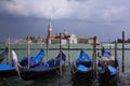 Venice Gondolas Grand Canal Royalty Free Stock Photo