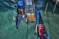Venice with gondolas in Italy