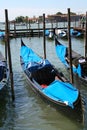 Venice, gondolas in Piazza San Marco