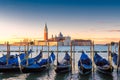 Venice gondolas on San Marco