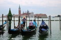 Venice gondolas station