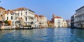 Venice grand canal or Canal Grande, view near Accademia bridge Royalty Free Stock Photo