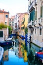 Venice Grand canal with gondola, Italy