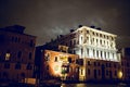 Venice Grand canal by night Royalty Free Stock Photo