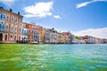 Venice. Grand Canal and old historical colorful medieval buildings. Italy destination Royalty Free Stock Photo