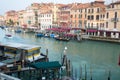 Venice, Grand Canal, Rialto Bridge Royalty Free Stock Photo