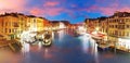 Venice - Grand Canal from Rialto bridge, Italy Royalty Free Stock Photo