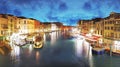 Venice - Grand Canal from Rialto bridge, Italy Royalty Free Stock Photo