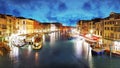 Venice - Grand Canal from Rialto bridge Royalty Free Stock Photo