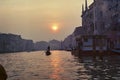 Venice Grand canal sunset Royalty Free Stock Photo