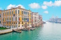 Venice Grand Canal under a clear sky Royalty Free Stock Photo