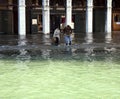 Venice, high water at Rialto market