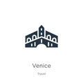 Venice icon vector. Trendy flat venice icon from travel collection isolated on white background. Vector illustration can be used Royalty Free Stock Photo