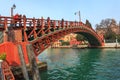 Venice, Italy - 14.03.2019: Accademia Wooden Bridge Over Grand Canal in Venice Royalty Free Stock Photo