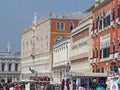 Venice, Italy. Amazing landscape of the pedestrian way Riva degli Schiavoni