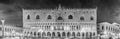 Facade of the Doge's Palace, iconic landmark in Venice, Italy Royalty Free Stock Photo