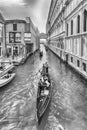View over the iconic Bridge of Sighs, Venice, Italy Royalty Free Stock Photo