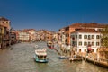 View of the beautiful Venice city and the Grand Canal in a sunny early spring day Royalty Free Stock Photo