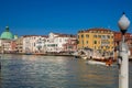 View of the beautiful Venice city and the Grand Canal in a sunny early spring day Royalty Free Stock Photo