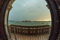 VENICE, ITALY - August 02, 2019: Interior of Doge s Palace - Palazzo Ducale. Grand Canal View. Doge s Palace is one of the main Royalty Free Stock Photo