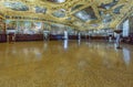 VENICE, ITALY - August 02, 2019: Interior of Doge s Palace - Palazzo Ducale, the Senate Chamber. Doge s Palace is one of the main Royalty Free Stock Photo