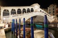 Rialto Bridge and Grand Canal with people and tourists in Venice Royalty Free Stock Photo