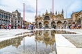 VENICE, ITALY - AUGUST 02, 2021: St Mark Basilica, Italian: Basilica di San Marco. Venice, Italy Royalty Free Stock Photo