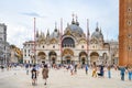 VENICE, ITALY - AUGUST 02, 2021: St Mark Basilica, Italian: Basilica di San Marco. Venice, Italy Royalty Free Stock Photo