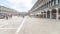 VENICE, ITALY - AUGUST 02, 2021: St Mark's Square, Italian: Piazza San Marco, the main square of Venice Royalty Free Stock Photo