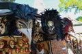 Traditional Venetian masks in street souvenir store in Venice, I Royalty Free Stock Photo