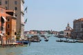 View of Grand Canal from Accademia Bridge in Venice, Italy Royalty Free Stock Photo