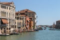 View of Grand Canal from Accademia Bridge in Venice, Italy Royalty Free Stock Photo