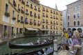 Walk along the streets and canals of Venice Royalty Free Stock Photo