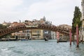 The Wooden Academy Bridge is the southernmost bridge in Venice across the Grand Canal
