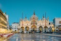 Venice, Italy - Basilica di San Marco at sunset Royalty Free Stock Photo