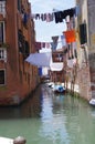 Venice,Italy, branch of the Rio della Sensa Royalty Free Stock Photo