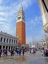 Venice, Italy, Campanile, Piazza San Marco Royalty Free Stock Photo